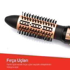 Arzum AR5063 Volume Pro Hava Üflemeli Saç Şekillendirici - Siyah