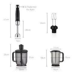 Korkmaz Performix Mega Siyah Blender Set A449