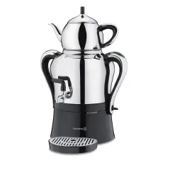 Korkmaz A842 Çaykolik - 2 Semaver Inox/Krom