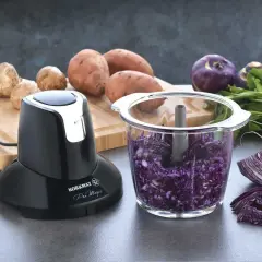 Korkmaz A460 Pro Magic 4 Bıçaklı Cam Doğrayıcı Siyah/Krom