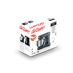 Arzum AR1186 Crust Mix Pro Stand Mikser 5L Kapasiteli 3 Farklı Aparat 1500W Siyah