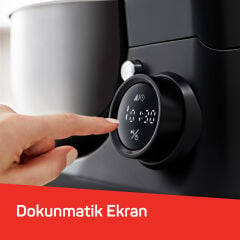 Arzum AR1186 Crust Mix Pro Stand Mikser 5L Kapasiteli 3 Farklı Aparat 1500W Siyah